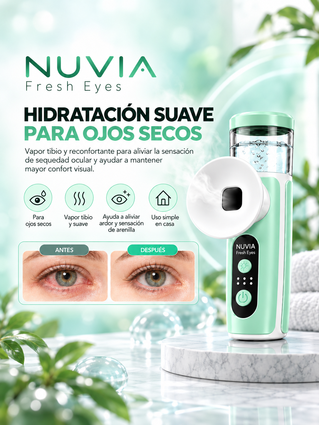 Nuvia Fresh Eyes: hidratación suave para ojos secos
